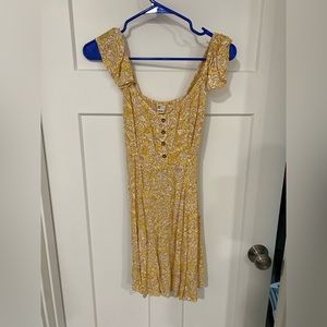 BILLA BONG Floral Yellow Dress